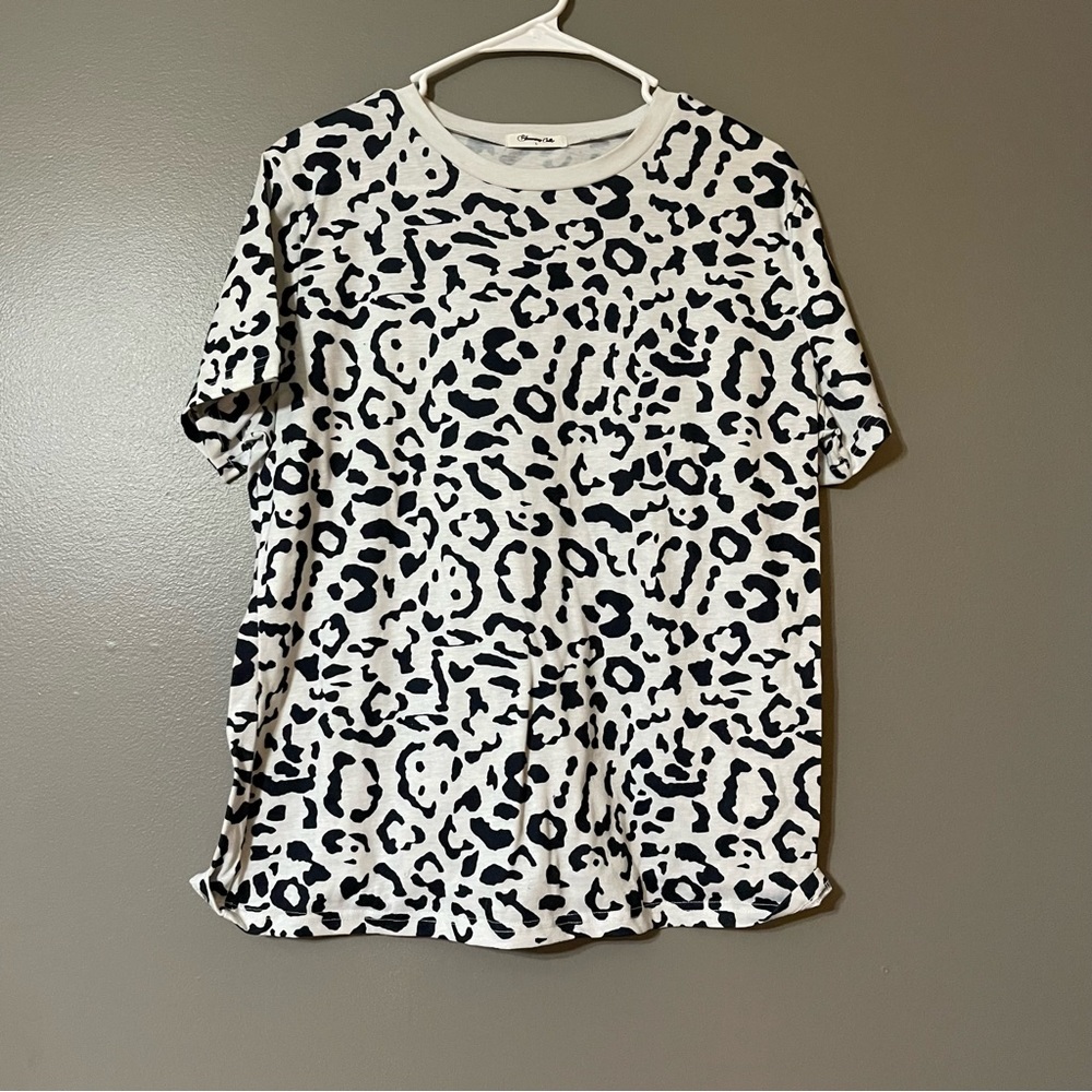 Blooming Jelly Leopard Print Tshirt Blouse